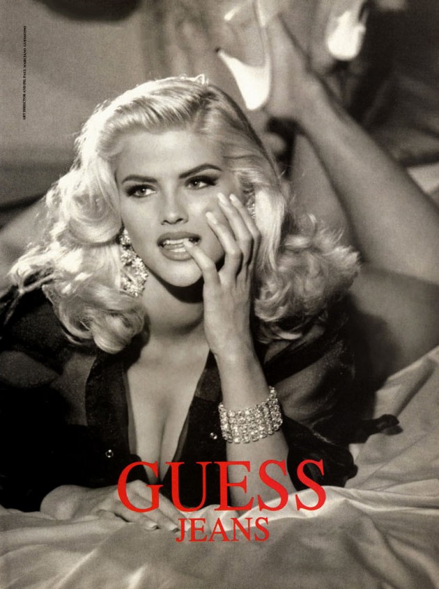 Vintage Ads Anna Nicole Smith for Guess Jeans October 6 2010 